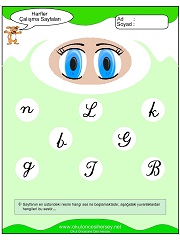 G Sesi Çalışma Sayfaları